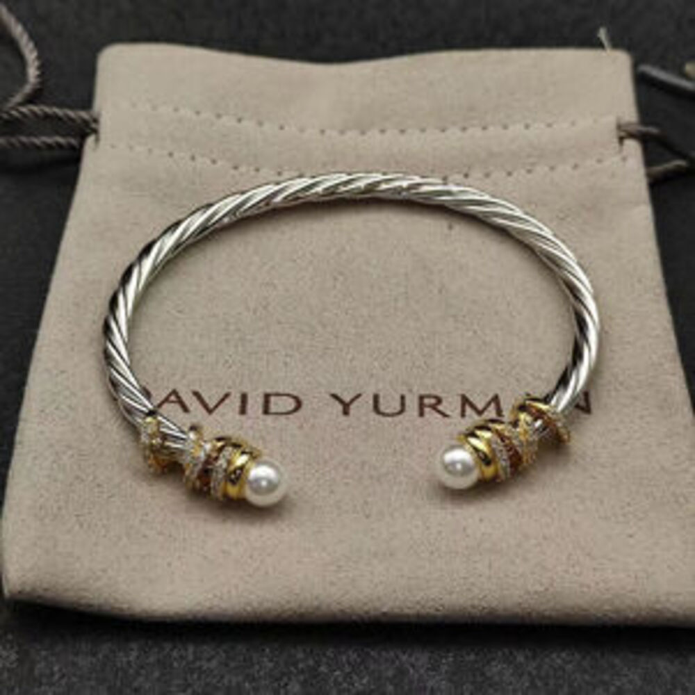 David Yurman 4mm pearl-wrapped bracelet